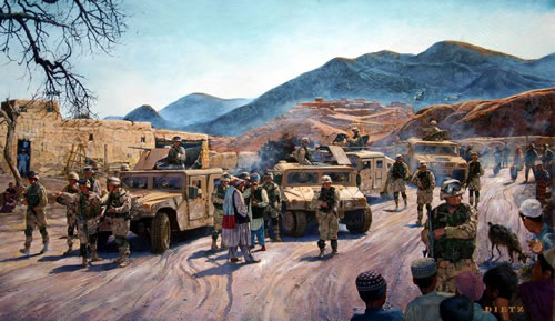 "On Patrol" - James Dietz - Military Art